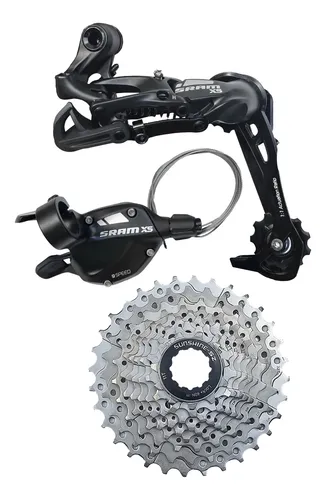 Set Sram X5 Descarrilador Trasero Y Shifter 9v