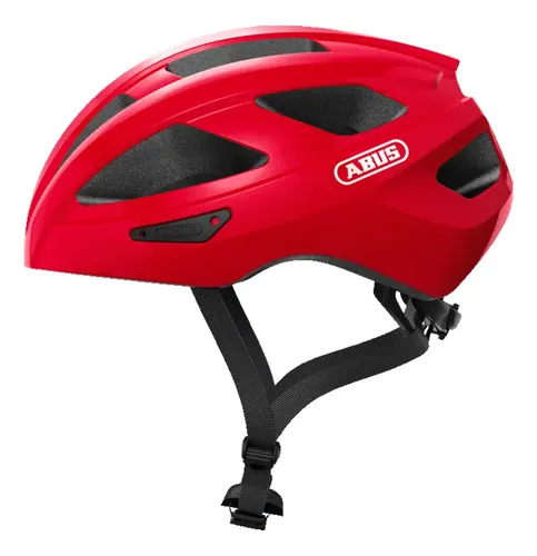 Casco Para Ciclismo Abus Macator, Ligero, Ventilado, Seguro. Color Blaze Red Talla L 58-62 Cm